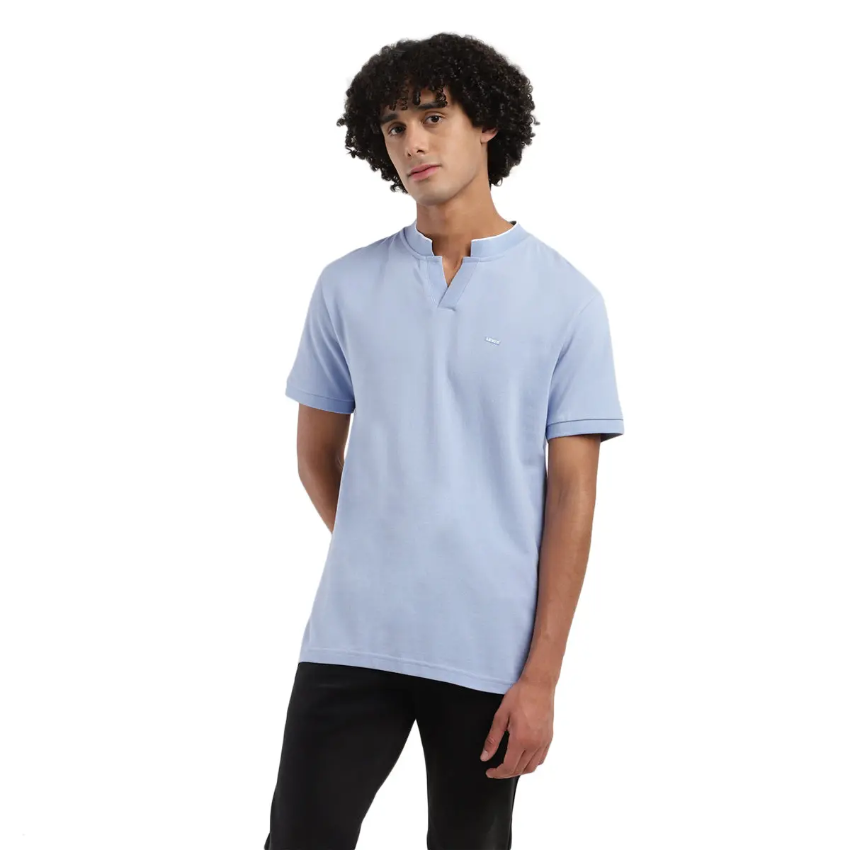 Men's Solid Slim Fit Polo T-Shirt 1