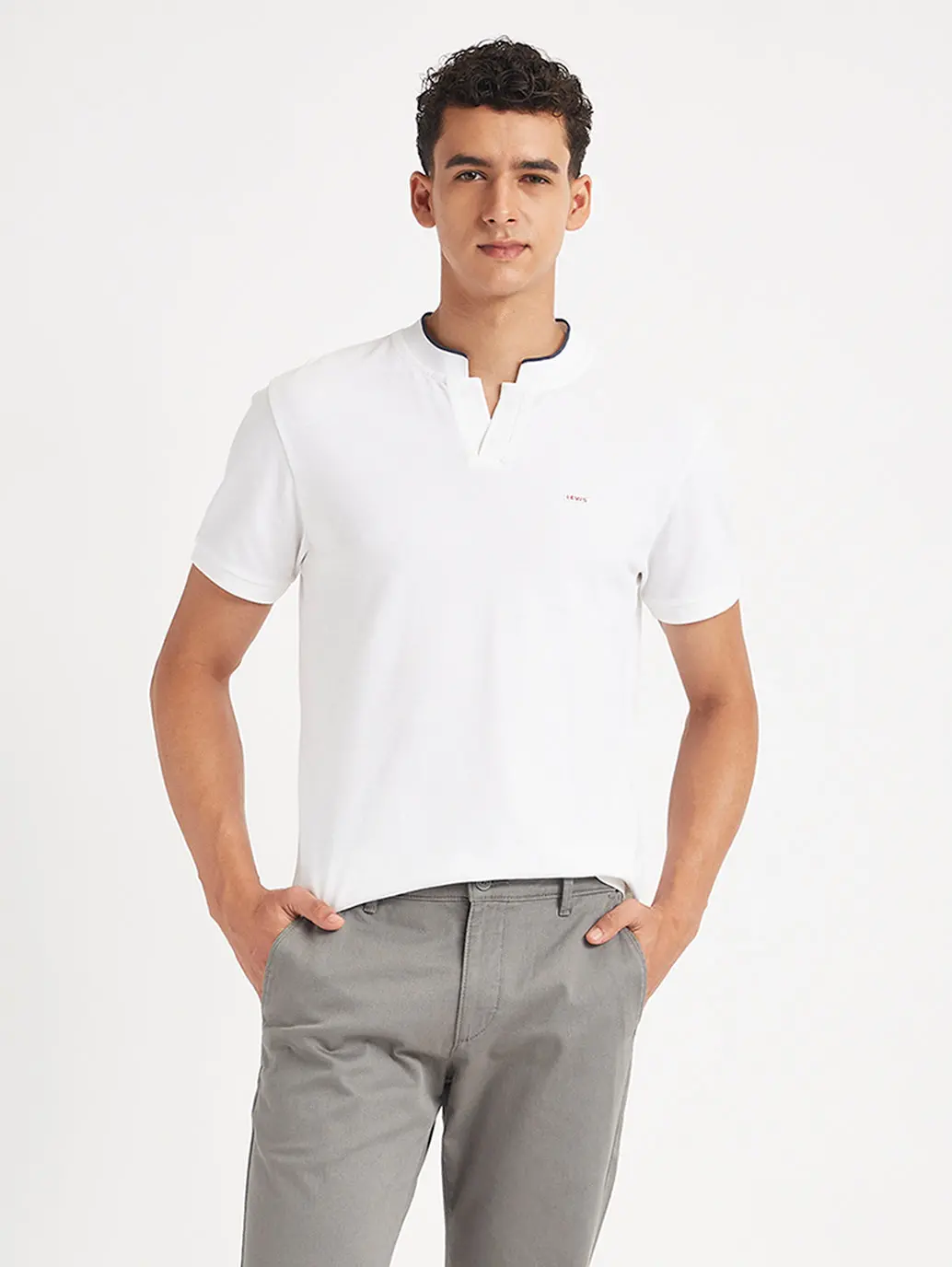 Men's Solid Slim Fit Polo T-Shirt 1