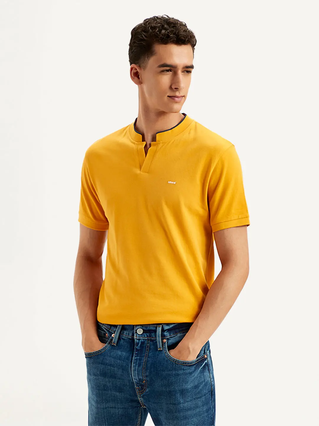 Men's Solid Slim Fit Polo T-Shirt 1