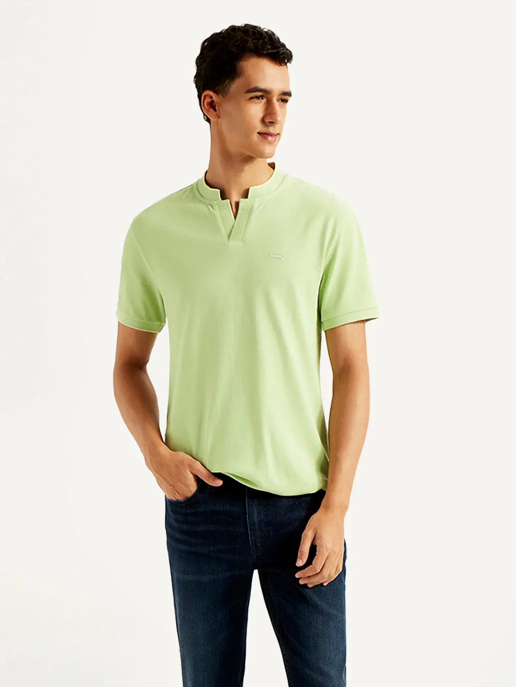 Men's Solid Slim Fit Polo T-Shirt 1