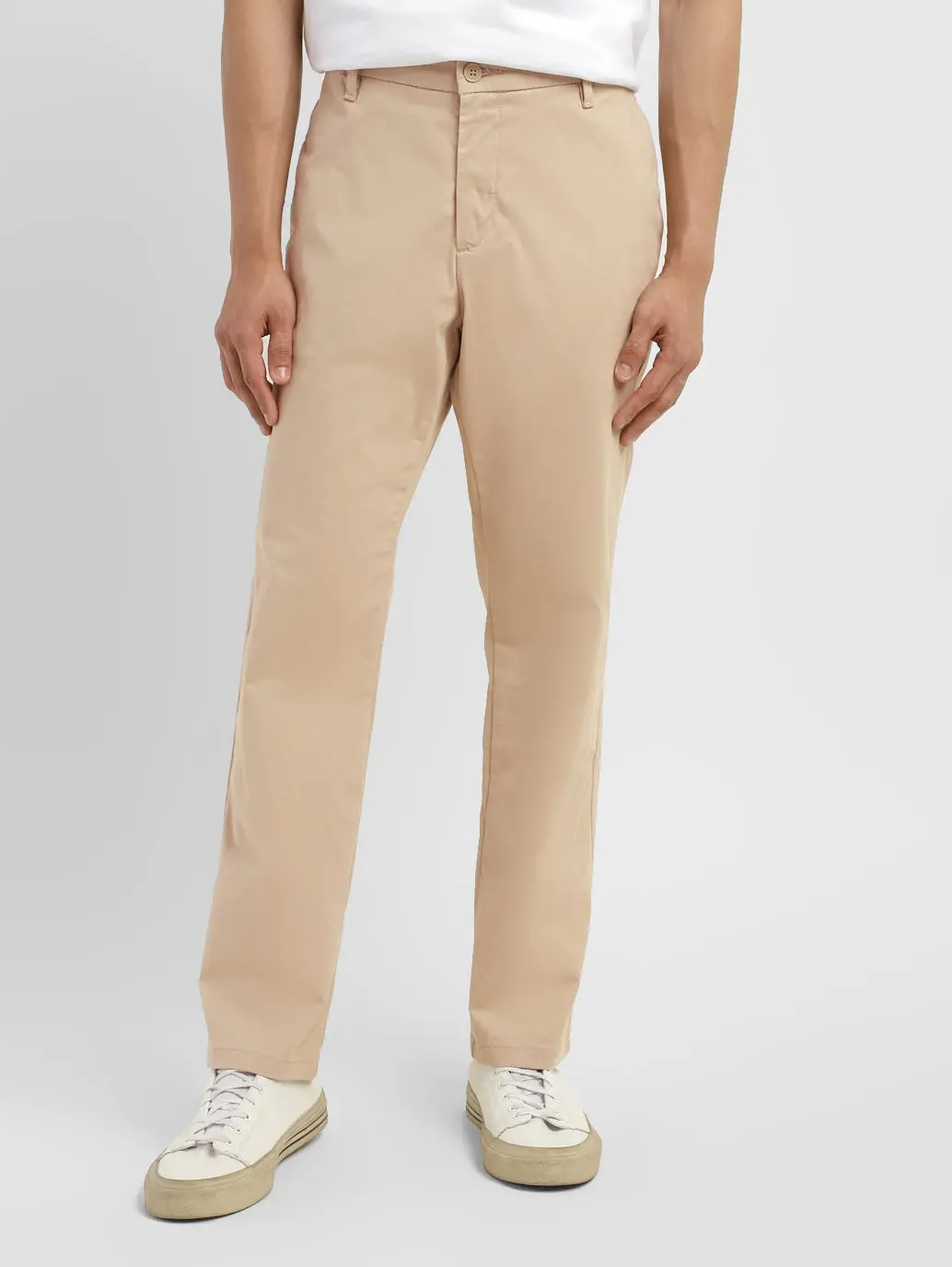 Men's Grey Tapered Chinos 1