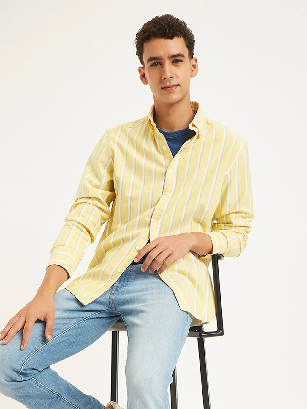 Men's Striped Slim Fit Shirt 1