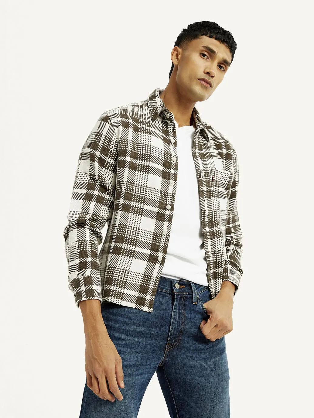 Men's Plaid Relaxed Fit Shirt 1