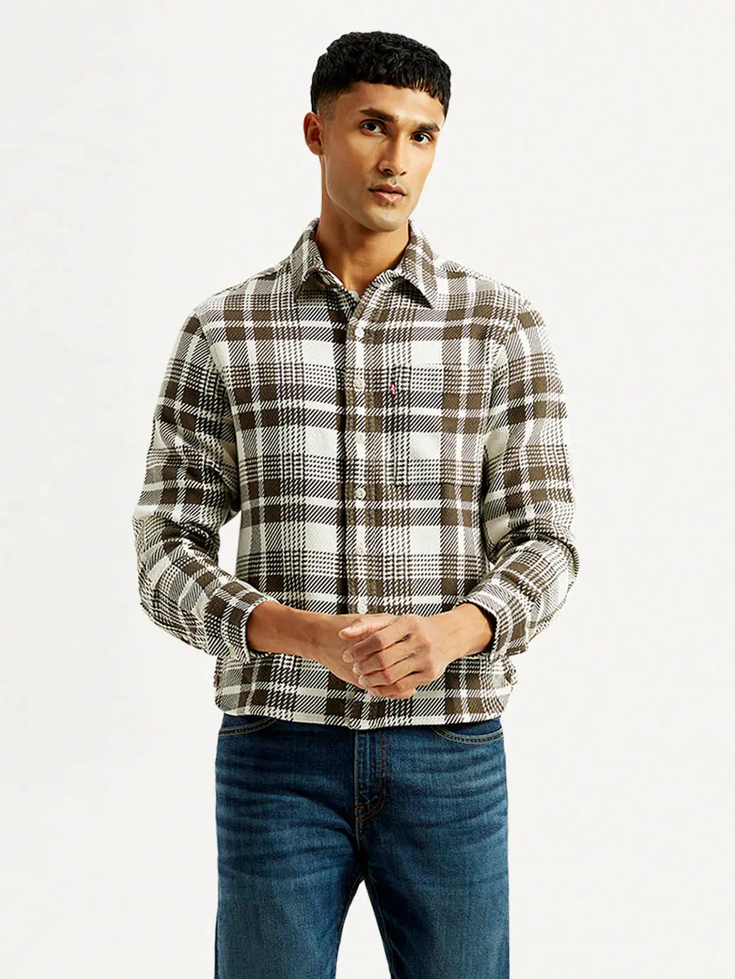 Men's Plaid Relaxed Fit Shirt 2