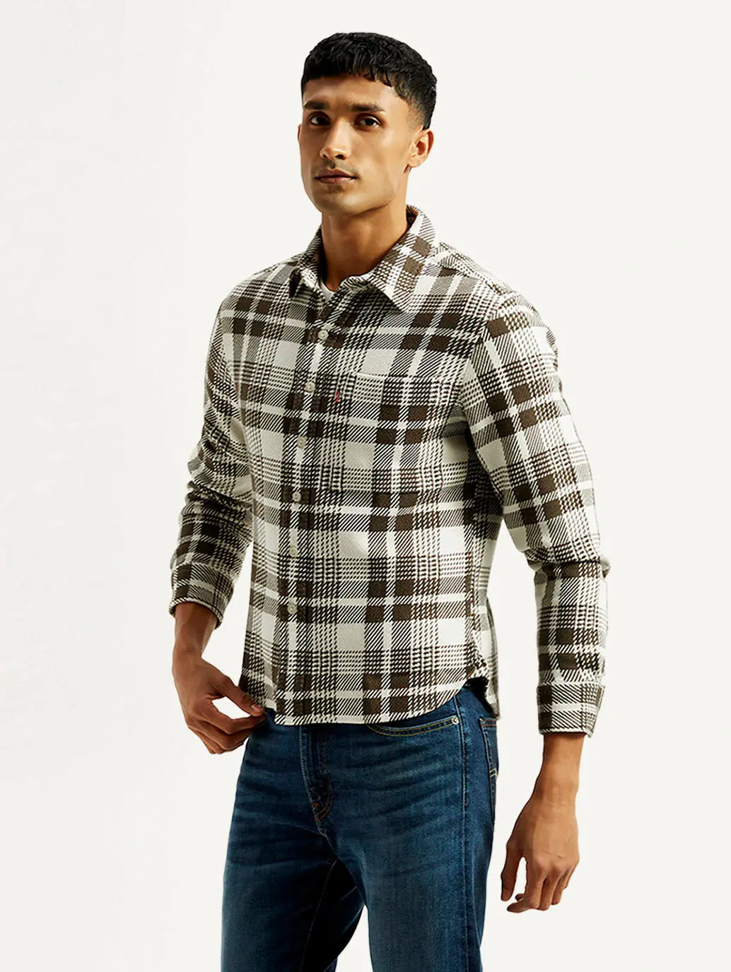 Men's Plaid Relaxed Fit Shirt 5
