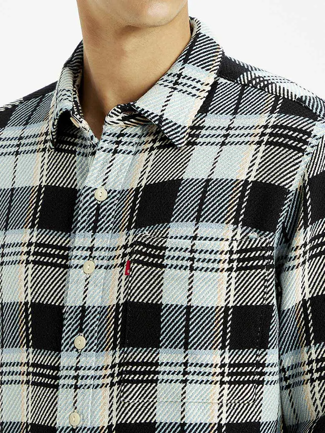 Men's Checkered Multi Color Relaxed Fit Plaid Shirt 3