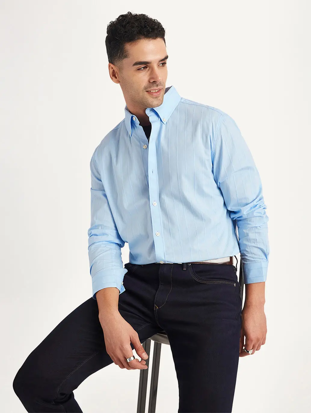 Men's Redloop Striped Slim Fit Shirt 1