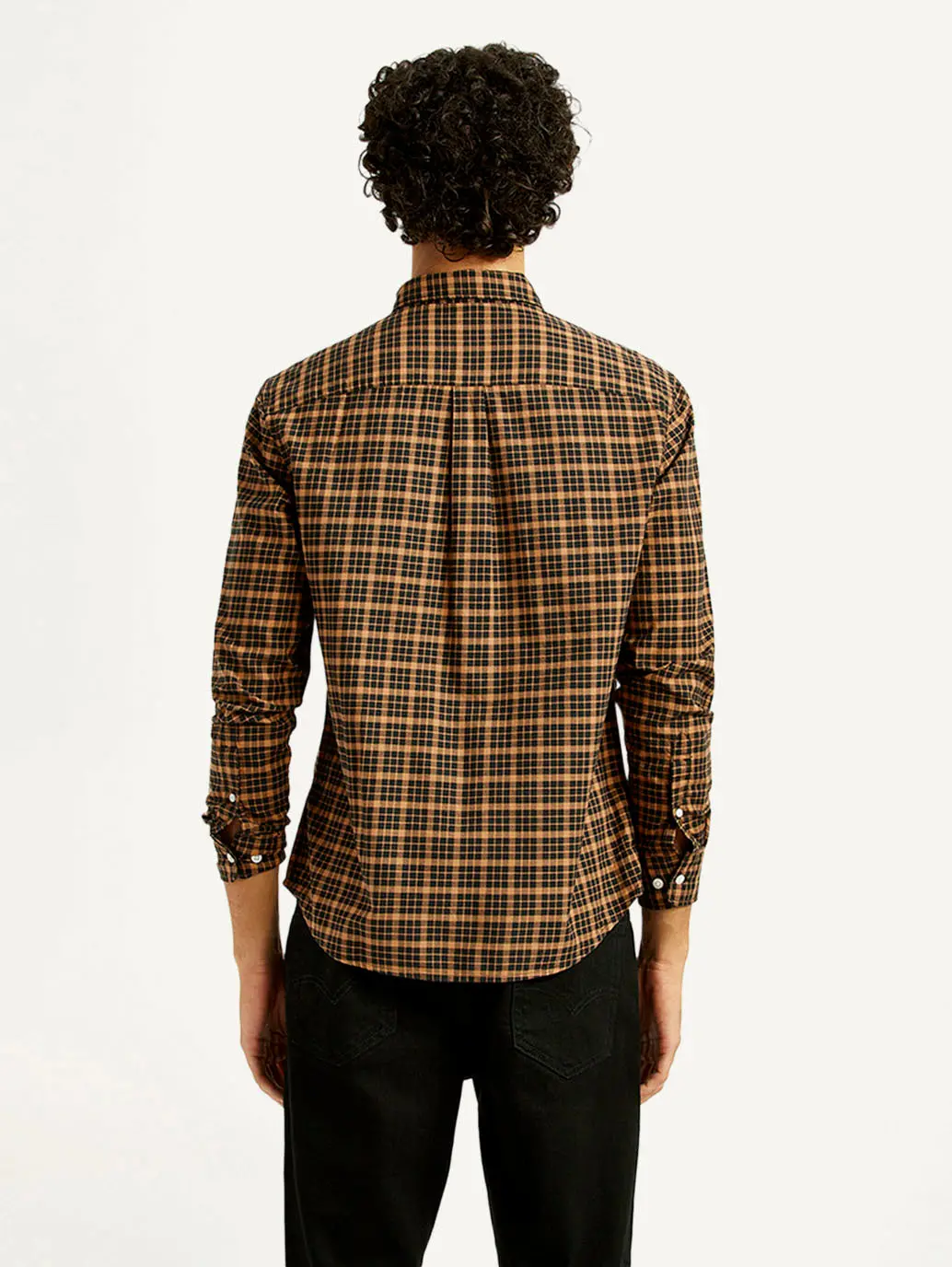 Men's Checkered Slim Fit Oxford Shirt 2