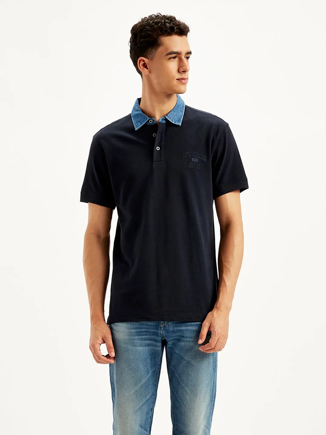 Men's Solid Slim Fit Polo T-Shirt 2