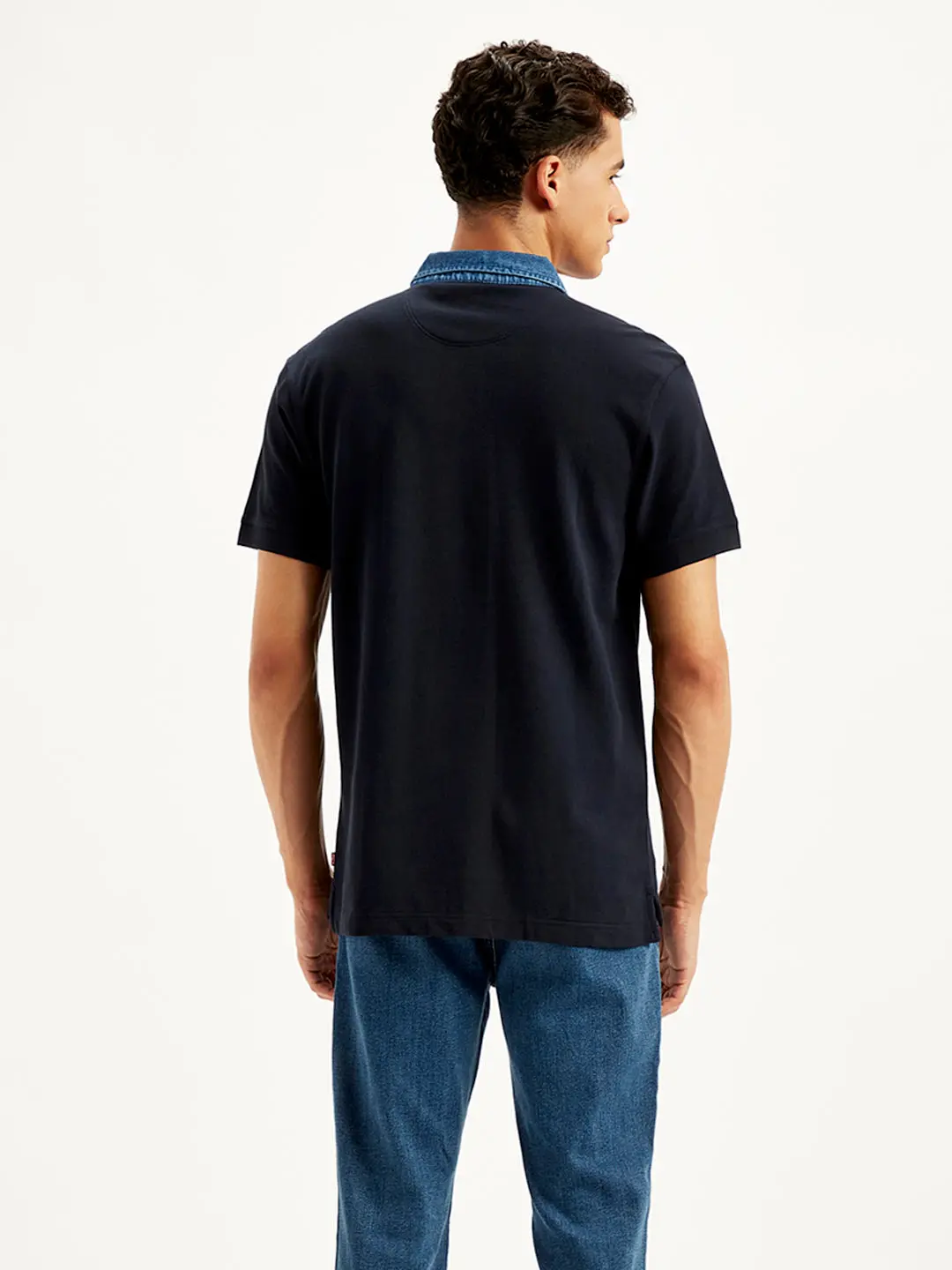 Men's Solid Slim Fit Polo T-Shirt 3