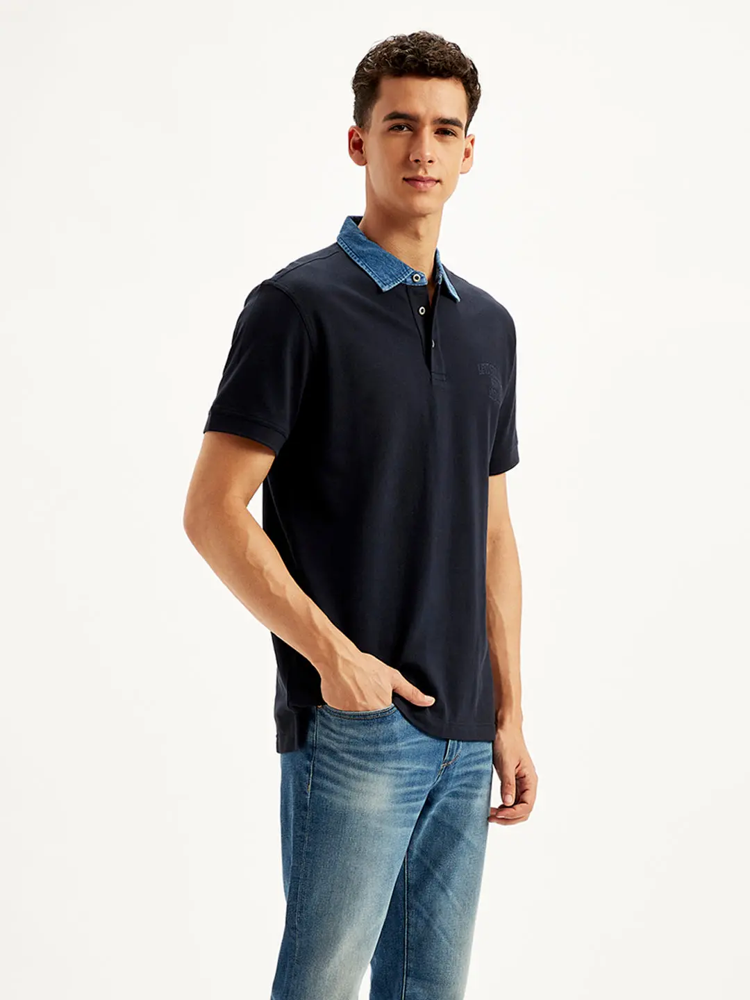 Men's Solid Slim Fit Polo T-Shirt 4