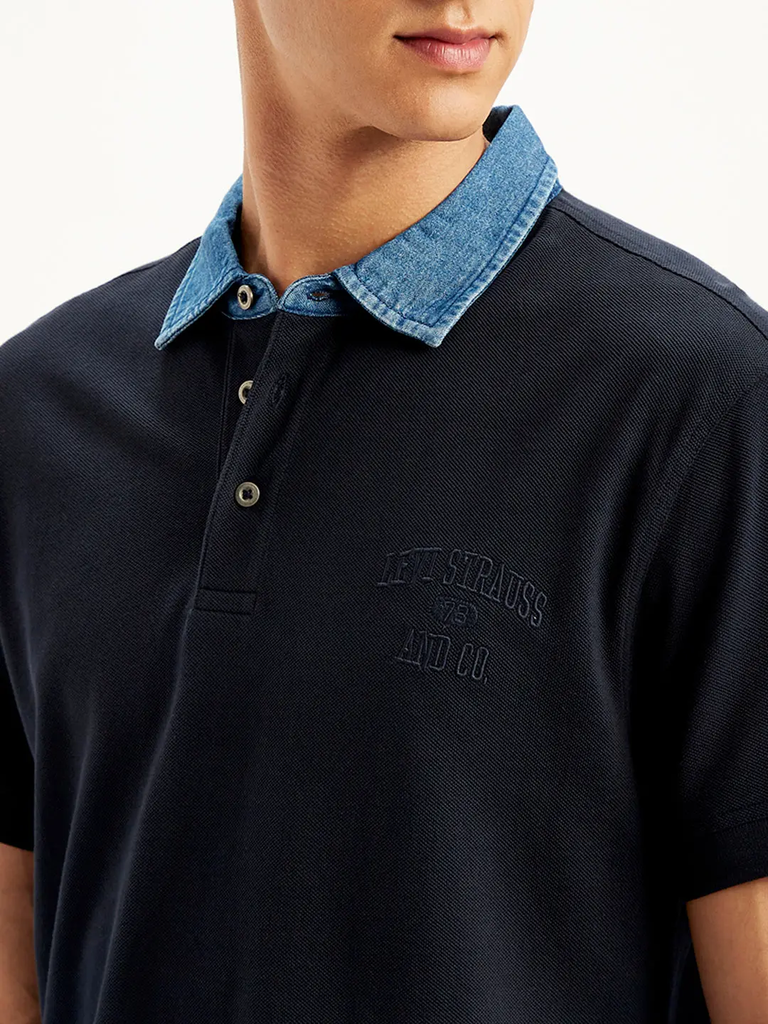 Men's Solid Slim Fit Polo T-Shirt 5