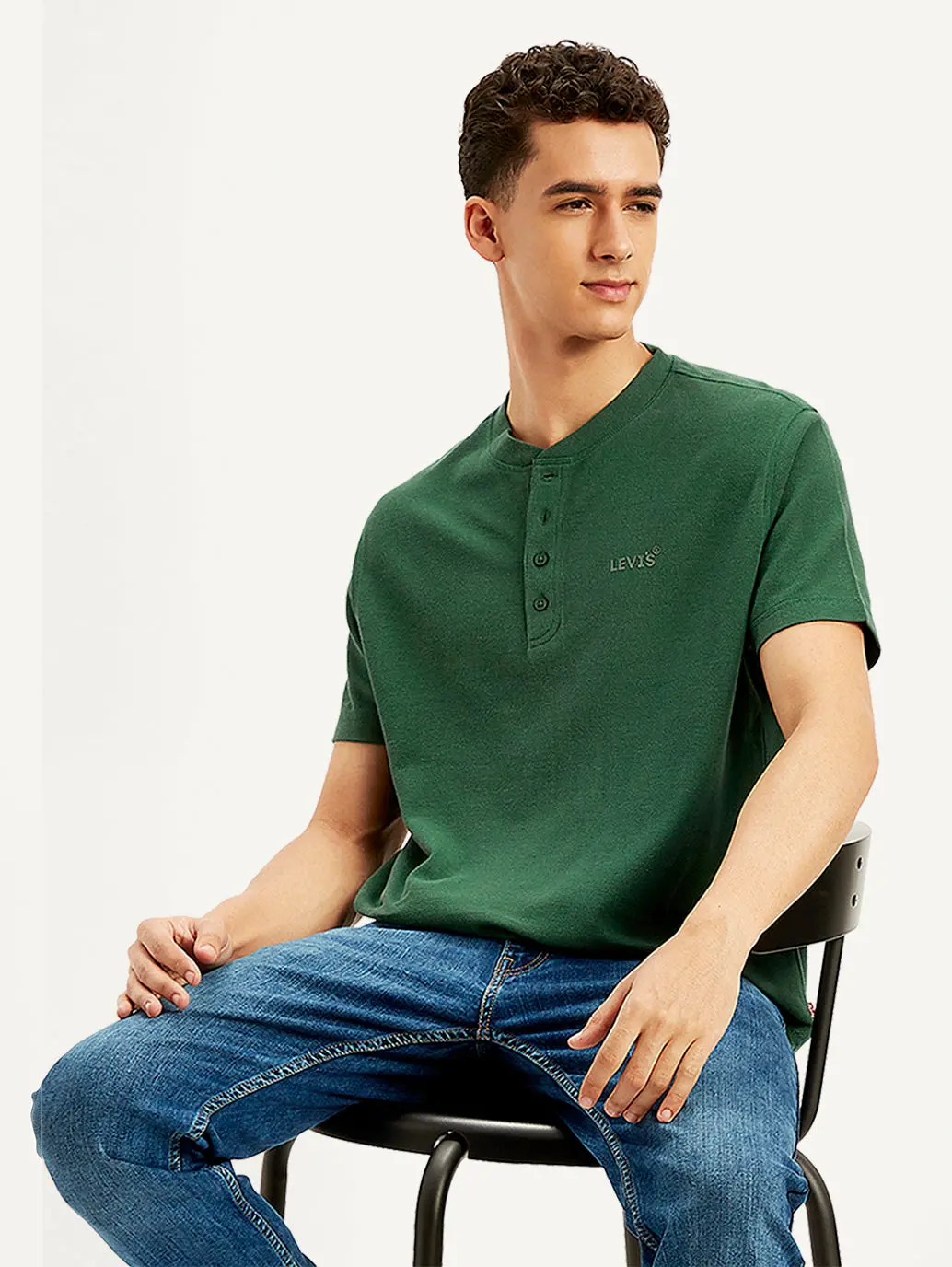 Men's Textured Slim Fit T-Shirt 4