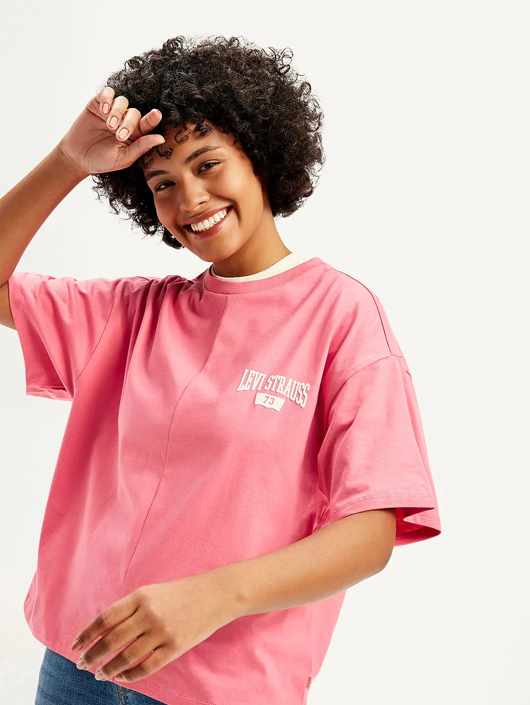 Women's Solid Loose Fit T-Shirt 1