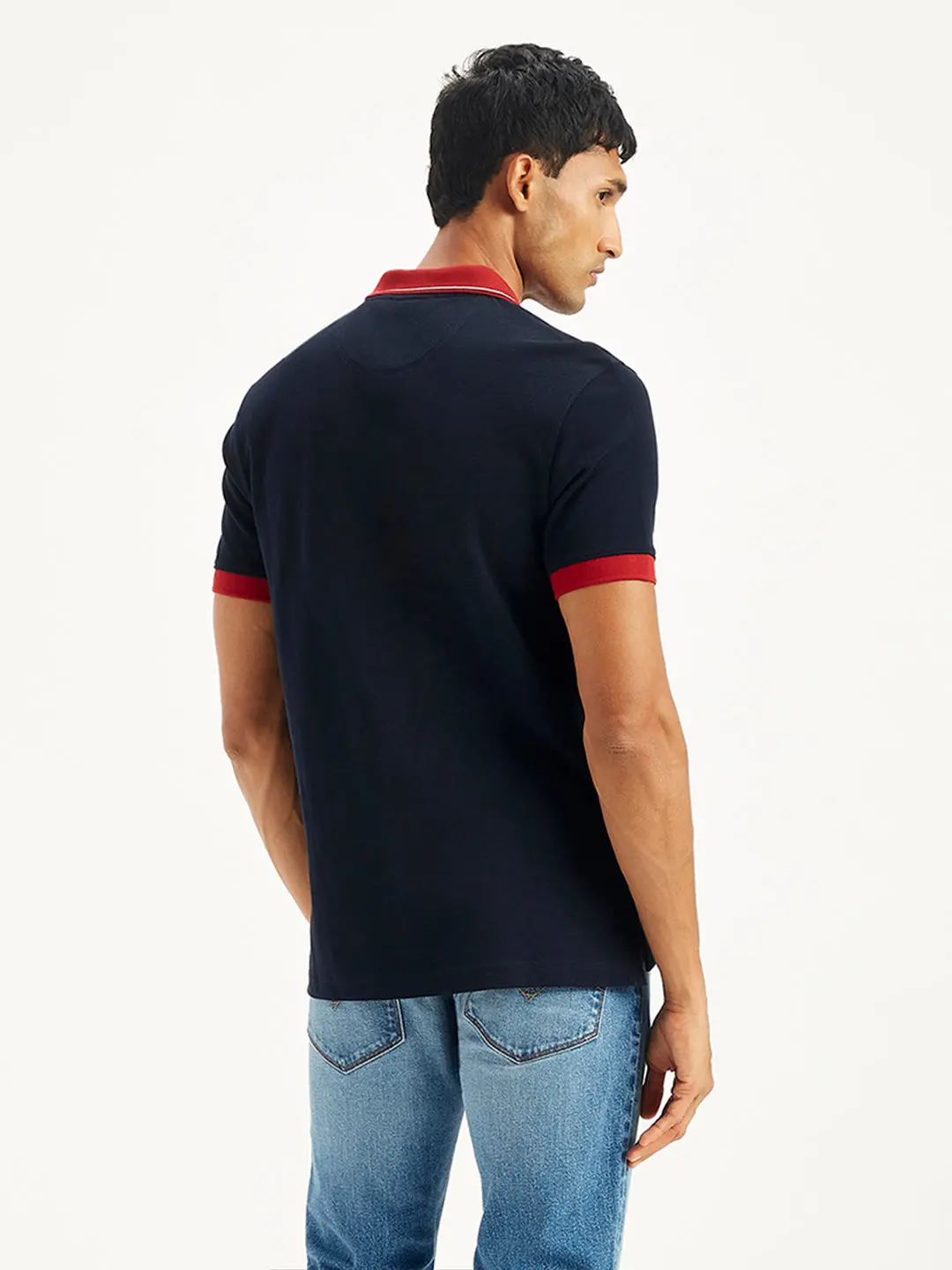 Men's Embroidered Slim Fit Polo T-Shirt 3