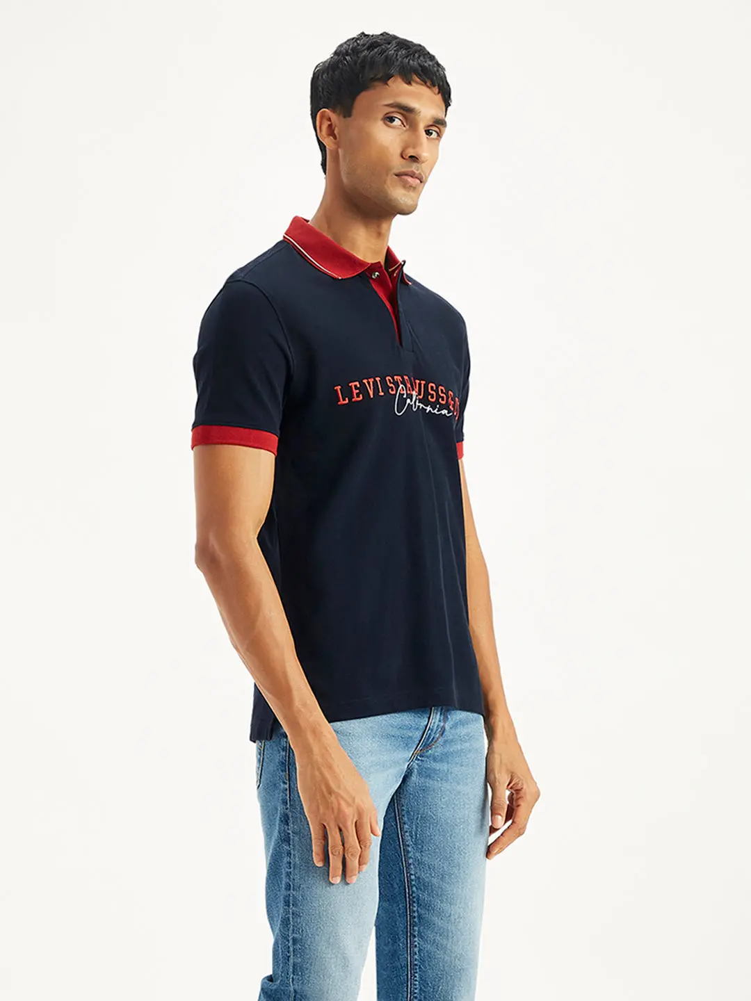 Men's Embroidered Slim Fit Polo T-Shirt 4