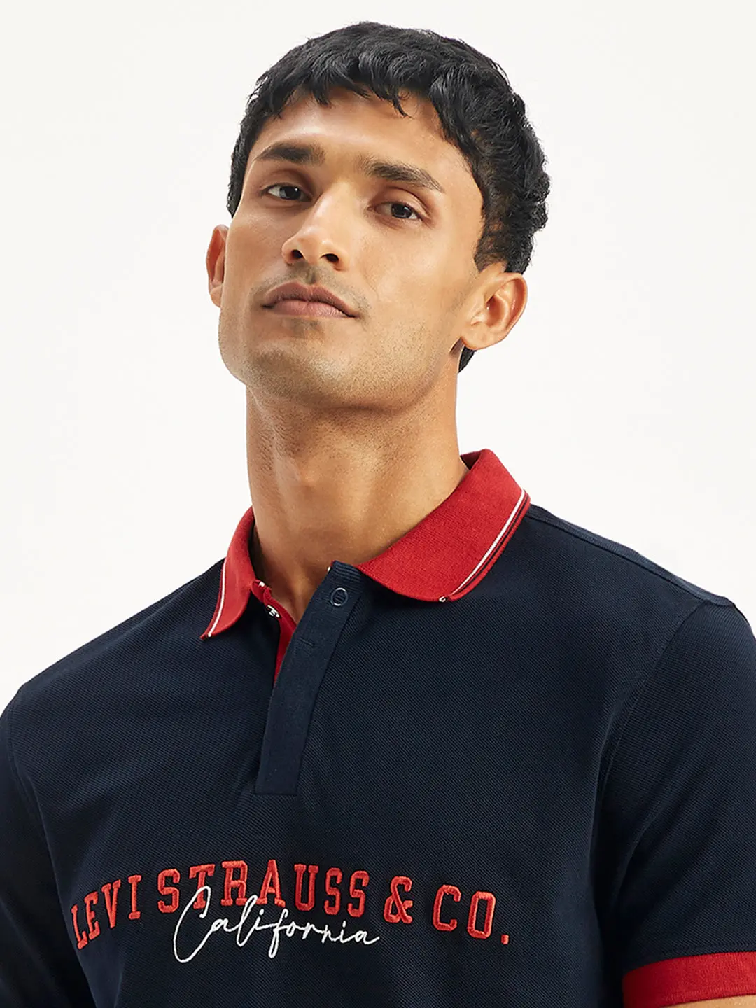 Men's Embroidered Slim Fit Polo T-Shirt 5