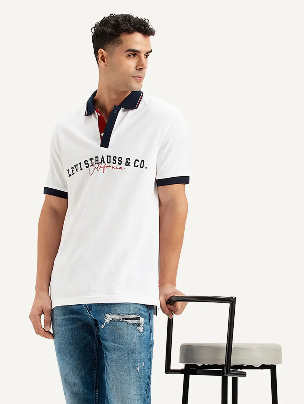 Men's Embroidered Slim Fit Polo T-Shirt 1