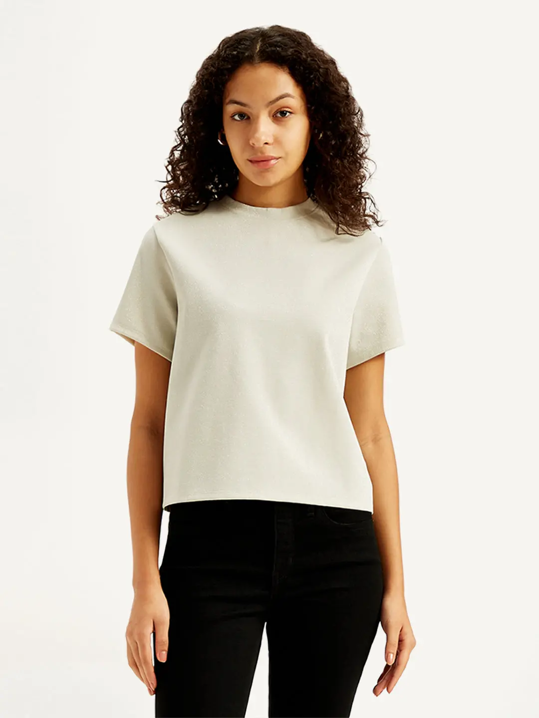 Women's Solid Regular Fit T-Shirt 1