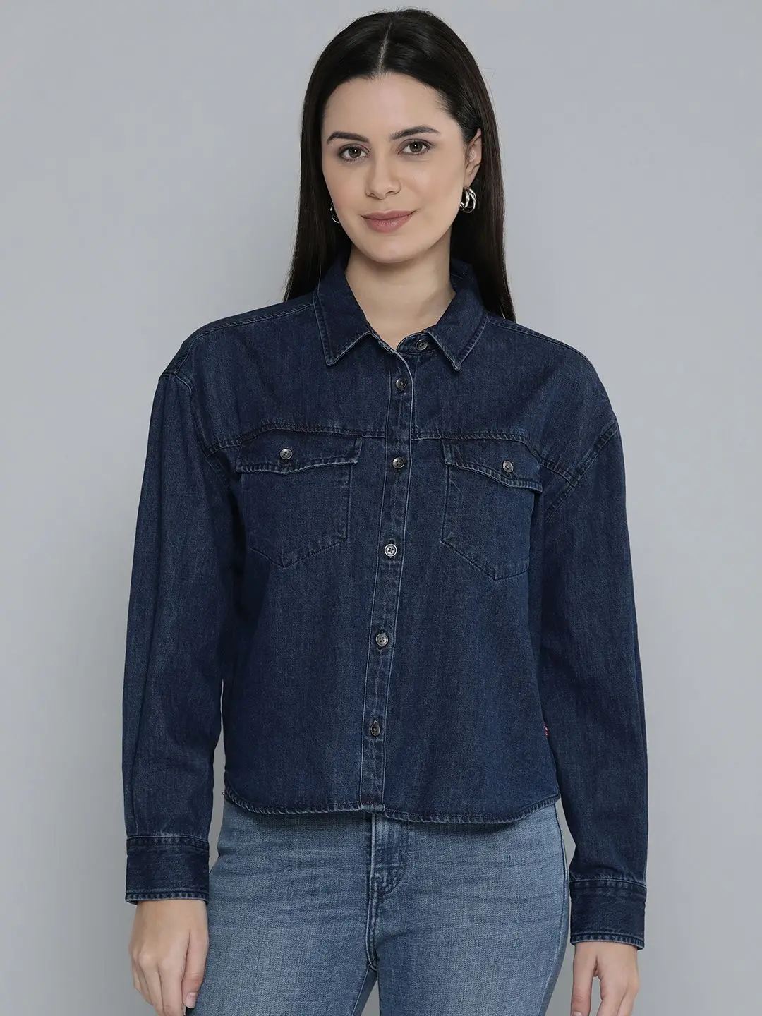 Women's Relaxed Fit Denim Shirt 1