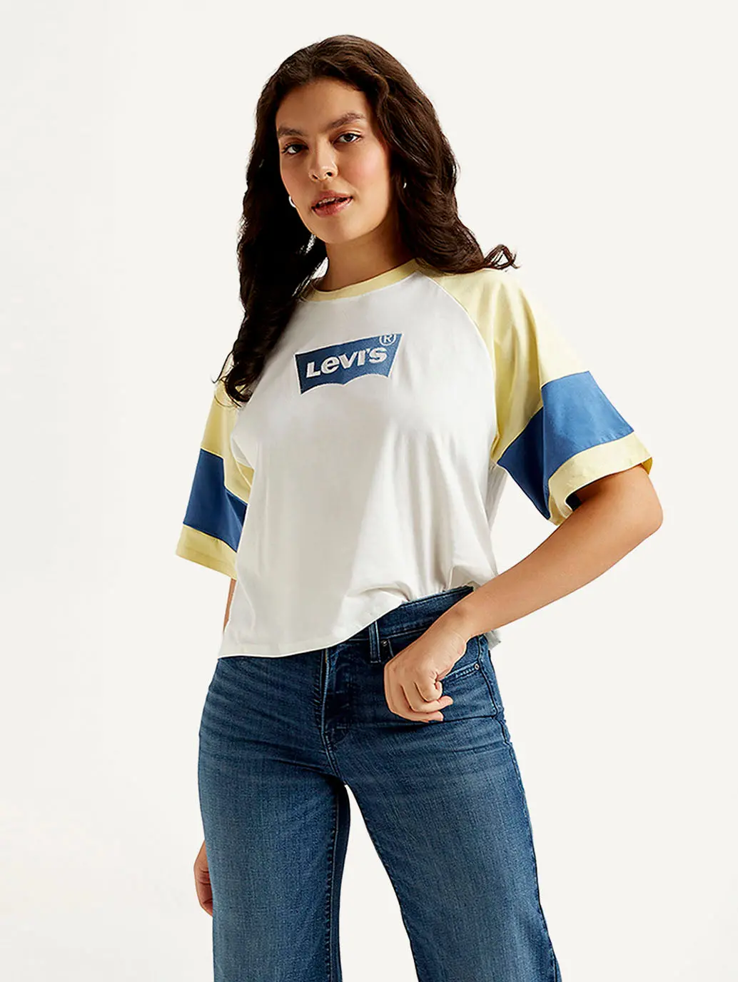 Women's Colorblock Relaxed Fit T-Shirt 1