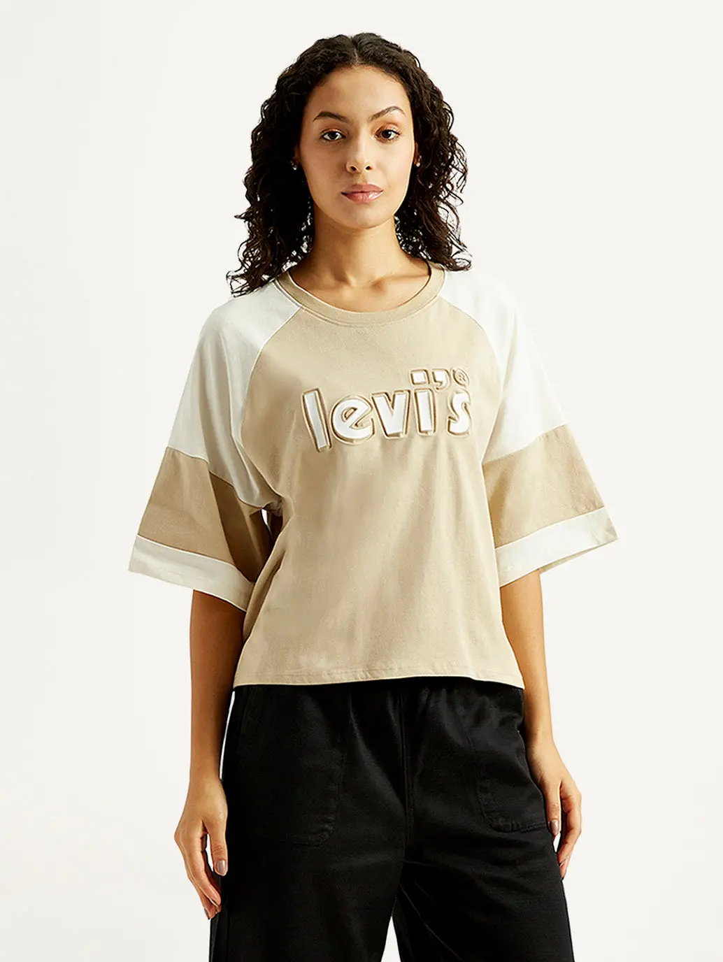 Women's Brand Logo Relaxed Fit T-Shirt 1