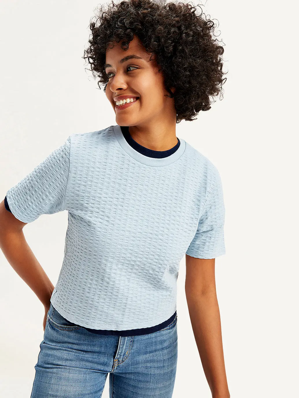 Women's Textured Regular Fit Top 1