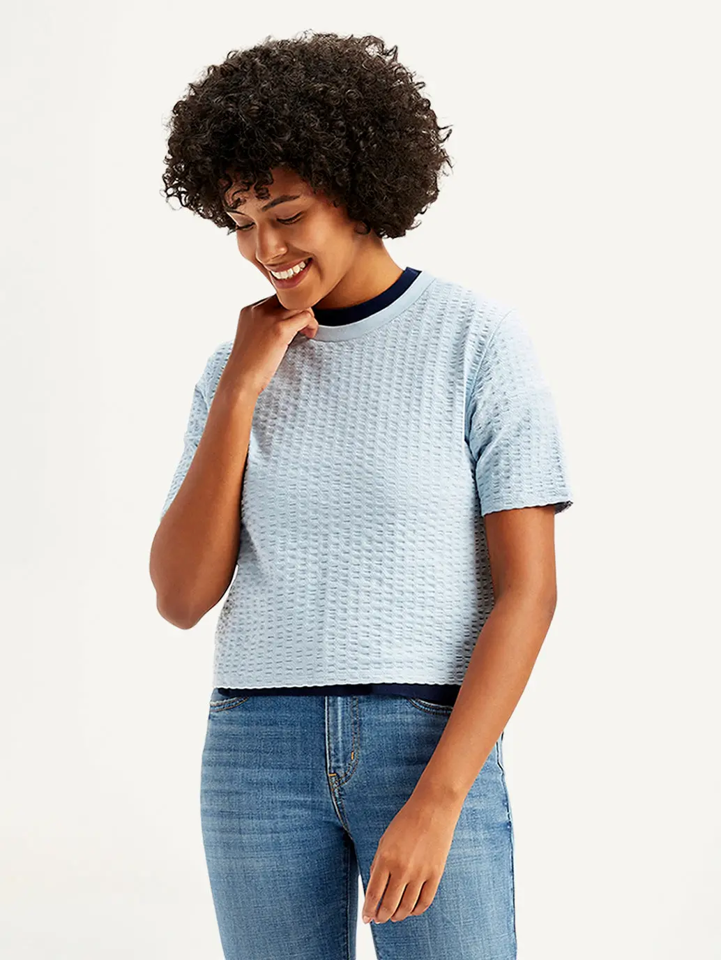Women's Textured Regular Fit Top 3
