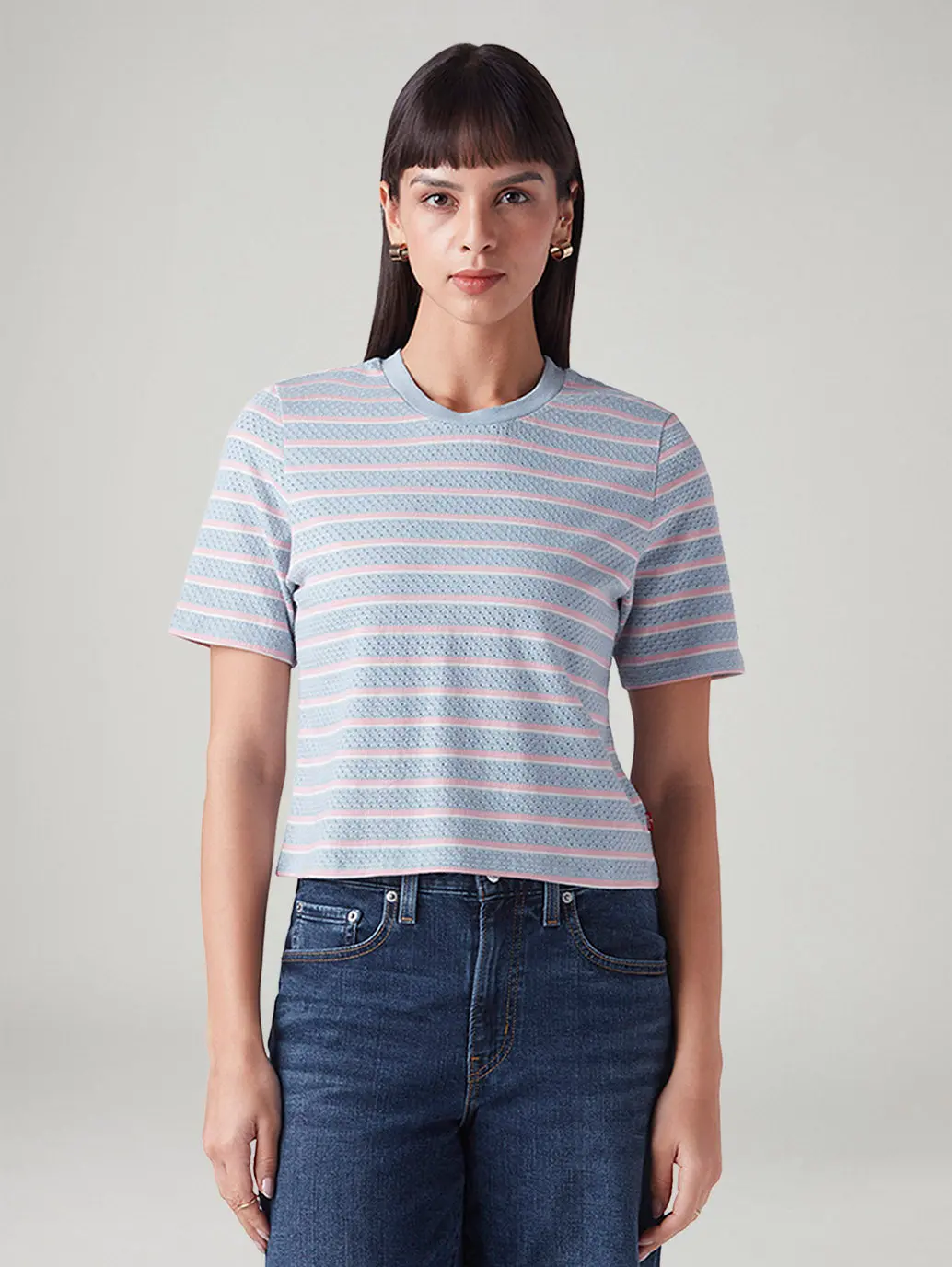 Women's Striped Regular Fit T-Shirt 1