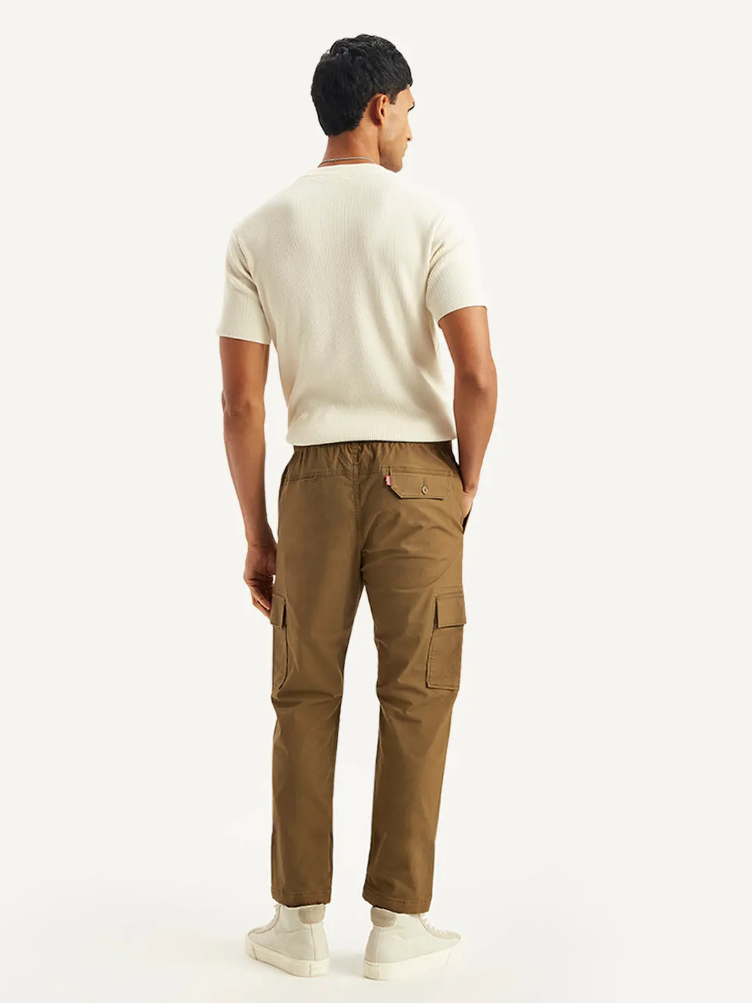 Men's Brown Regular Fit Cargo Trousers 2