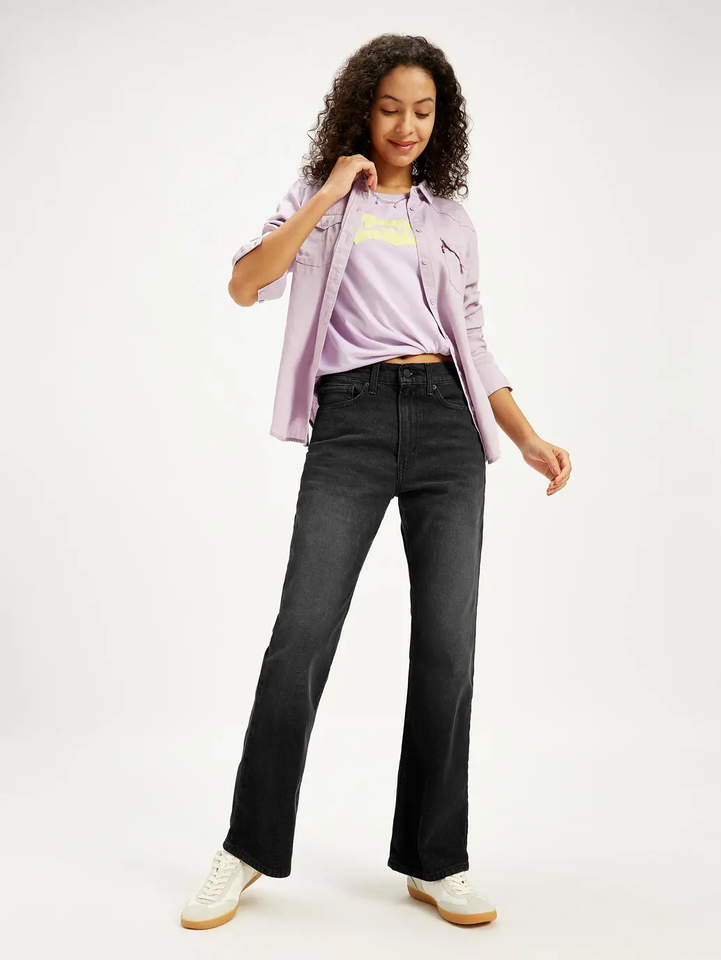 Women's Black Wedgie Bootcut Fit Mid Rise Jeans 1
