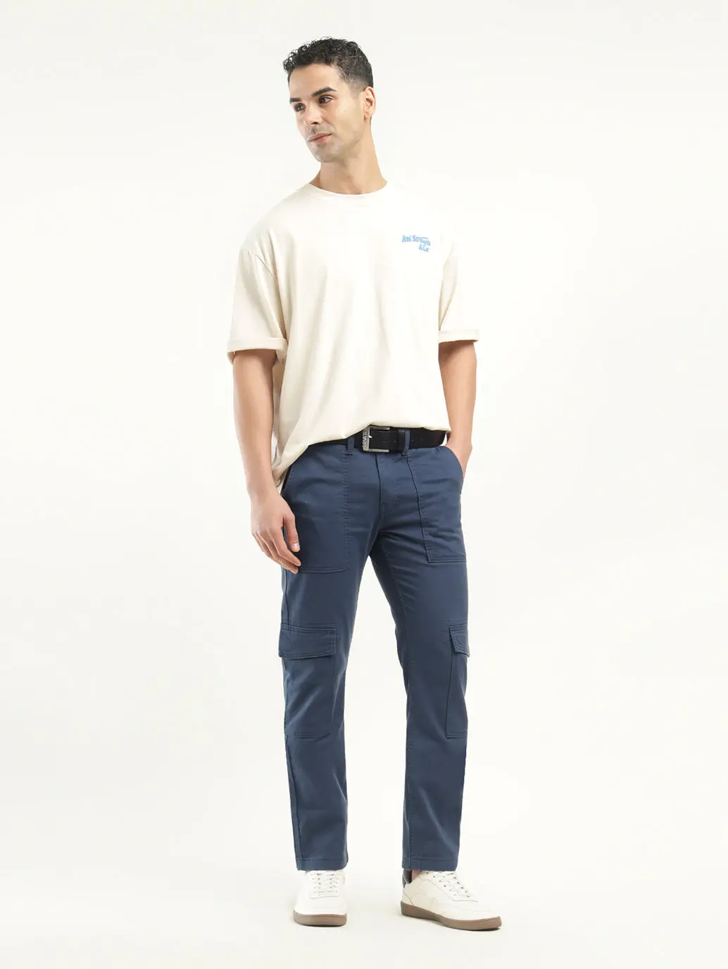 Men's 511 Slim Fit Navy Cargo Trousers 1