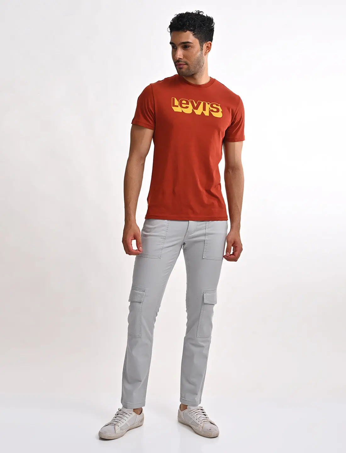 Men's 511 Slim Fit Light Grey Cargo Trousers 1