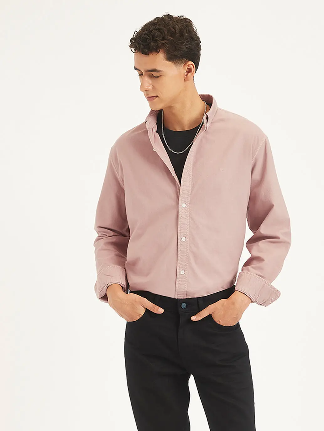 Men's Solid Slim Fit Shirt 1
