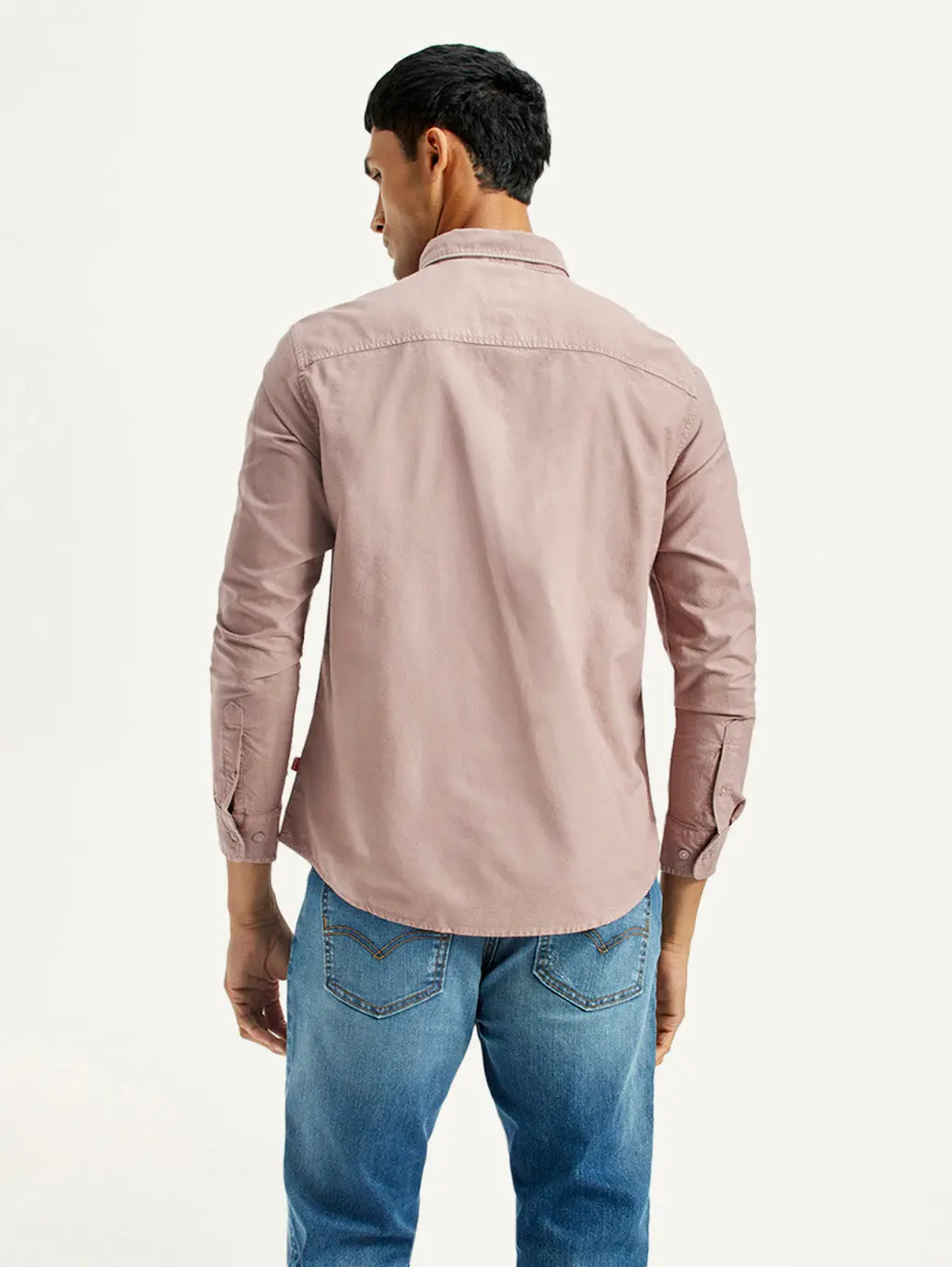 Men's Solid Overdyed Slim Fit Oxford Shirt 2