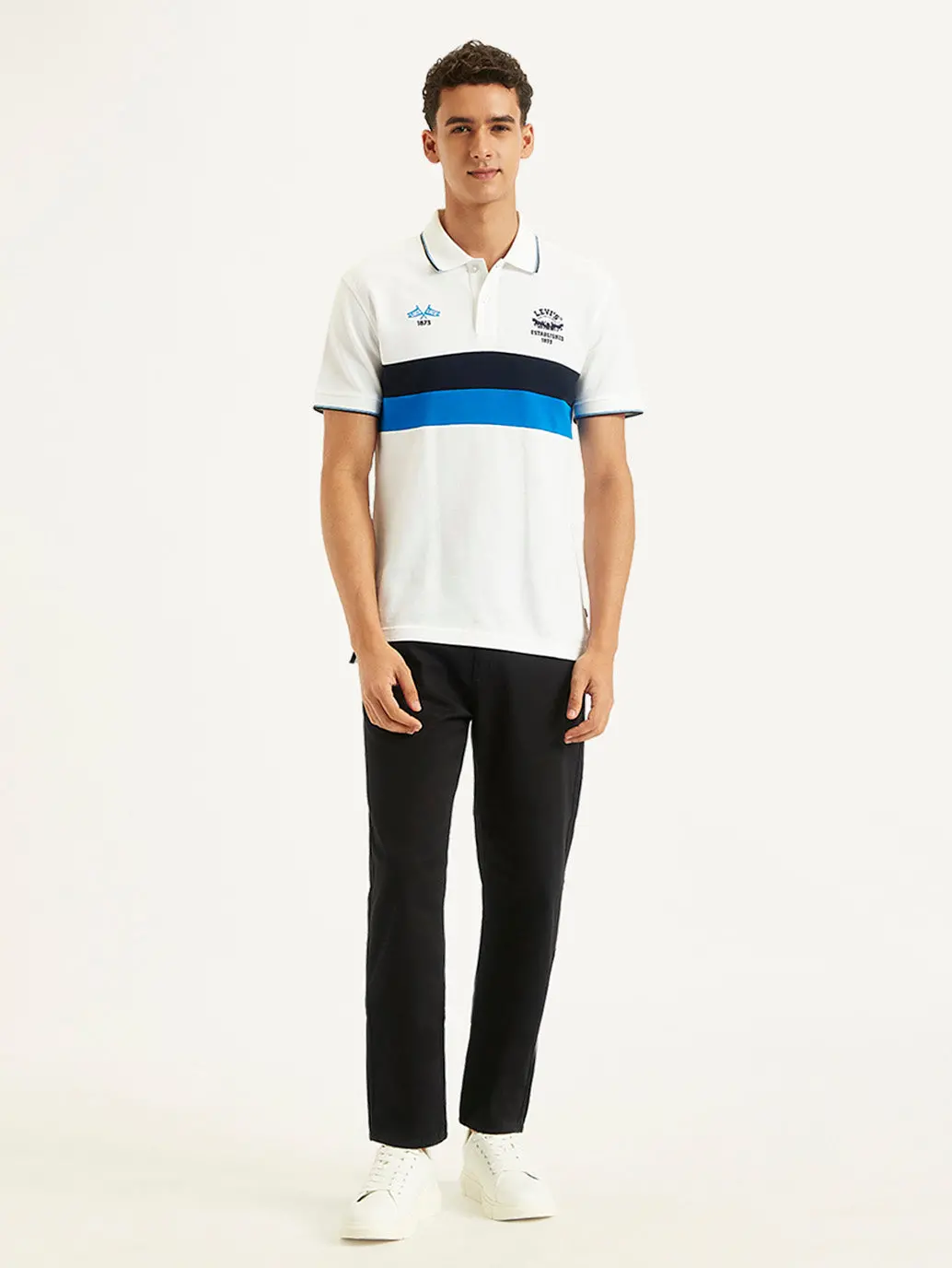 Men's Colorblock Slim Fit Polo T-Shirt 1