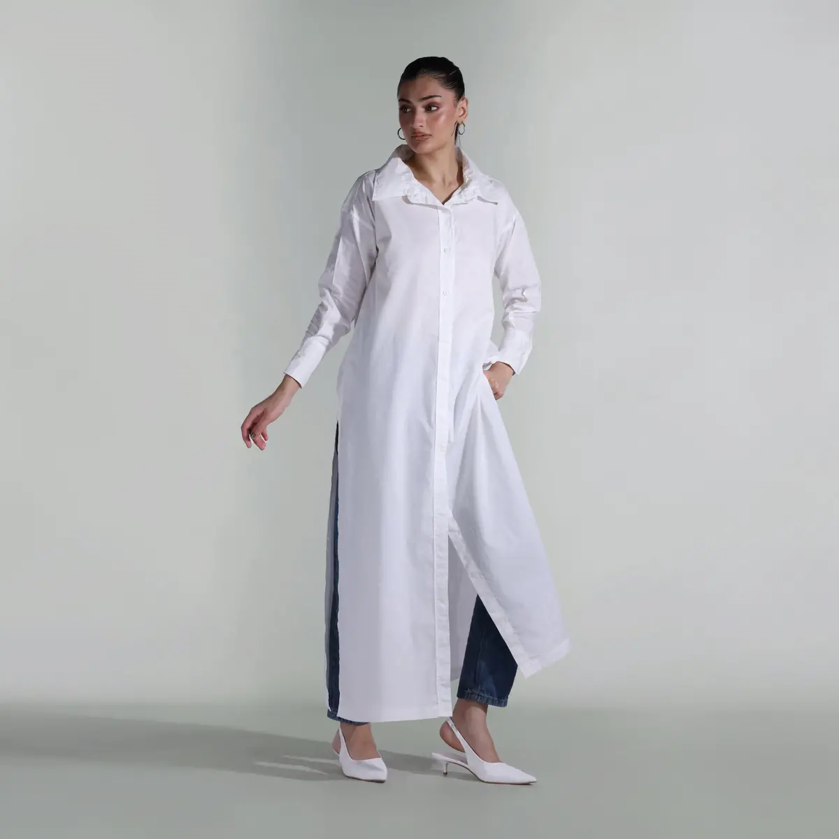 Poplin Shirt Dress 1