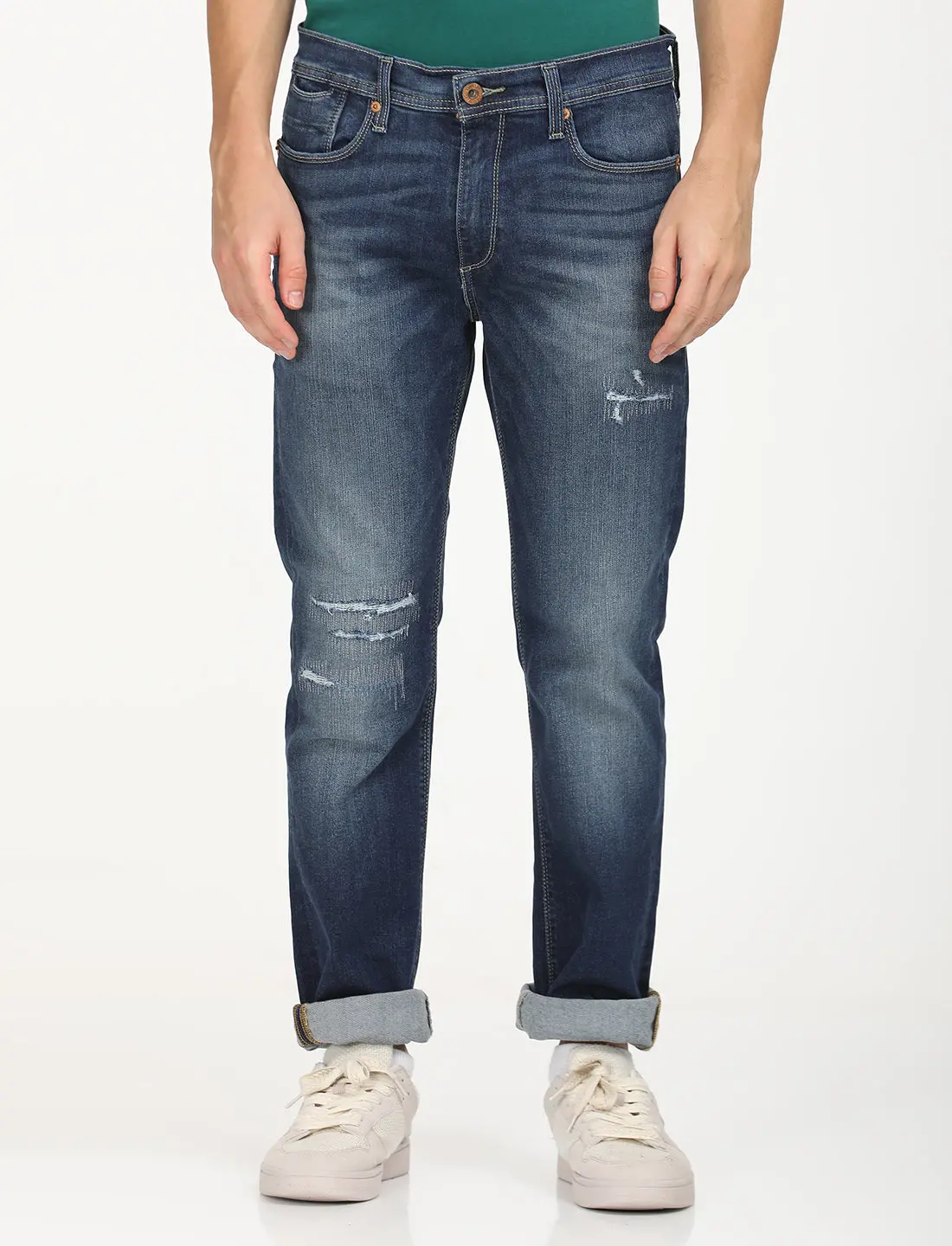 Men's 511 Blue Slim Fit Mid Rise Jeans 2