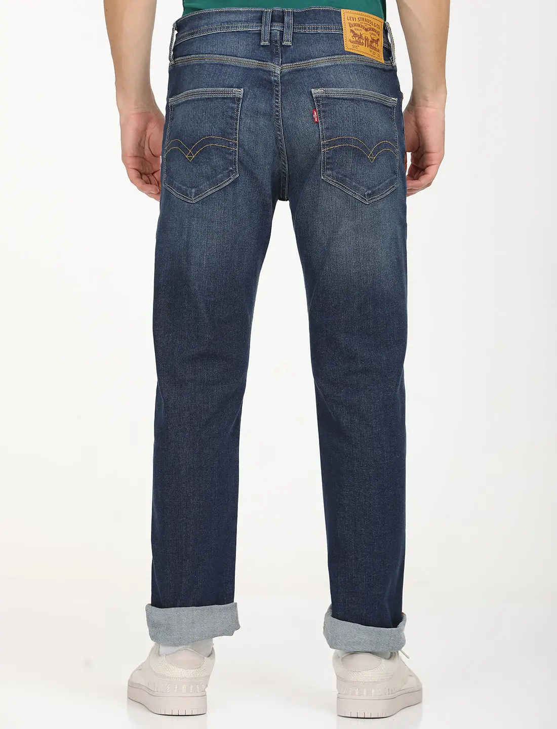 Men's 511 Blue Slim Fit Mid Rise Jeans 5