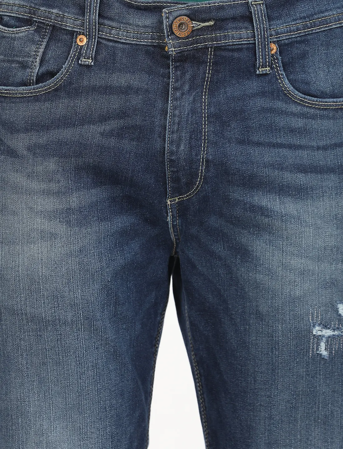 Men's 511 Blue Slim Fit Mid Rise Jeans 6