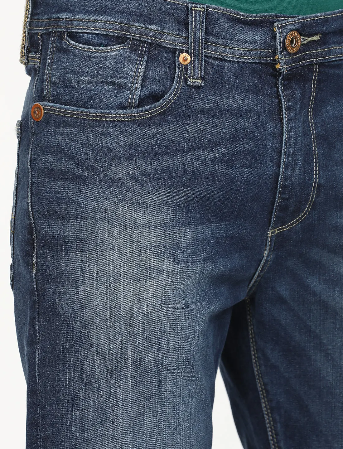 Men's 511 Blue Slim Fit Mid Rise Jeans 7