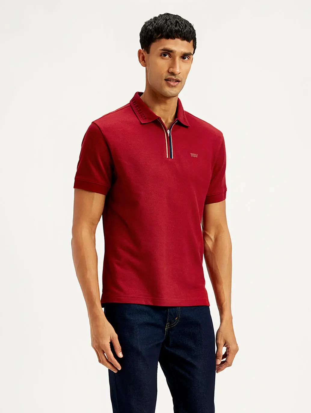 Men's Solid Slim Fit Polo T-Shirt 1