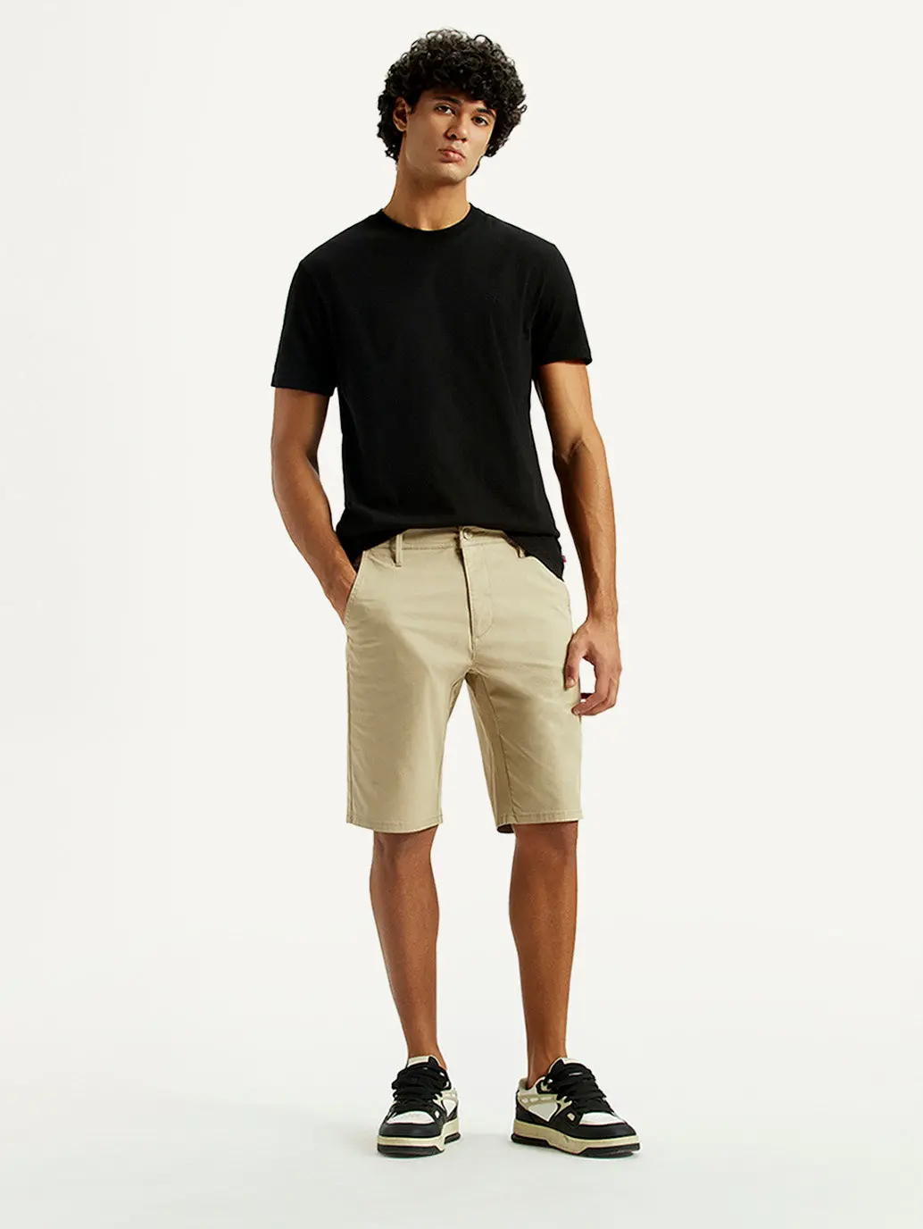 Men's 541 Khaki Tapered Fit Mid Rise Shorts 1