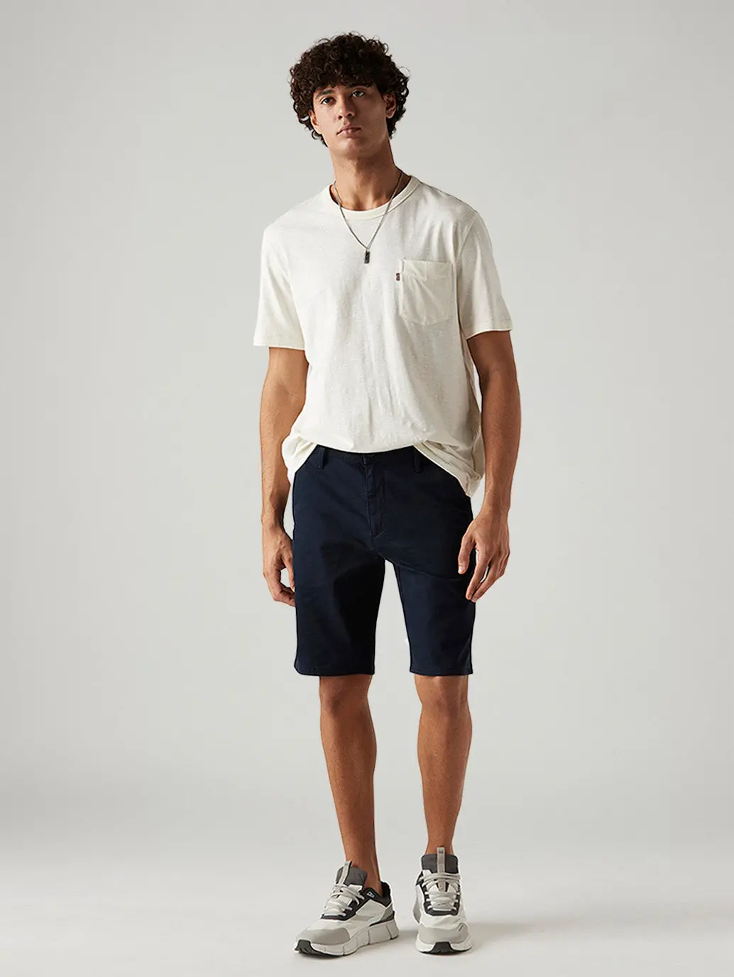Men's 541 Navy Tapered Fit Mid Rise Shorts 1