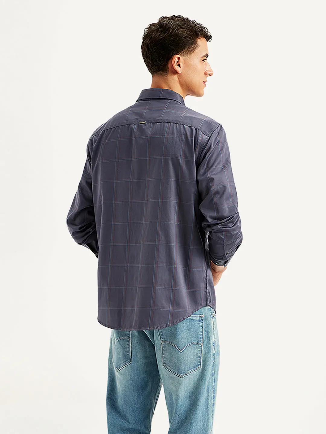 Men's Redloop Checkered Spread Collar Shirt 2