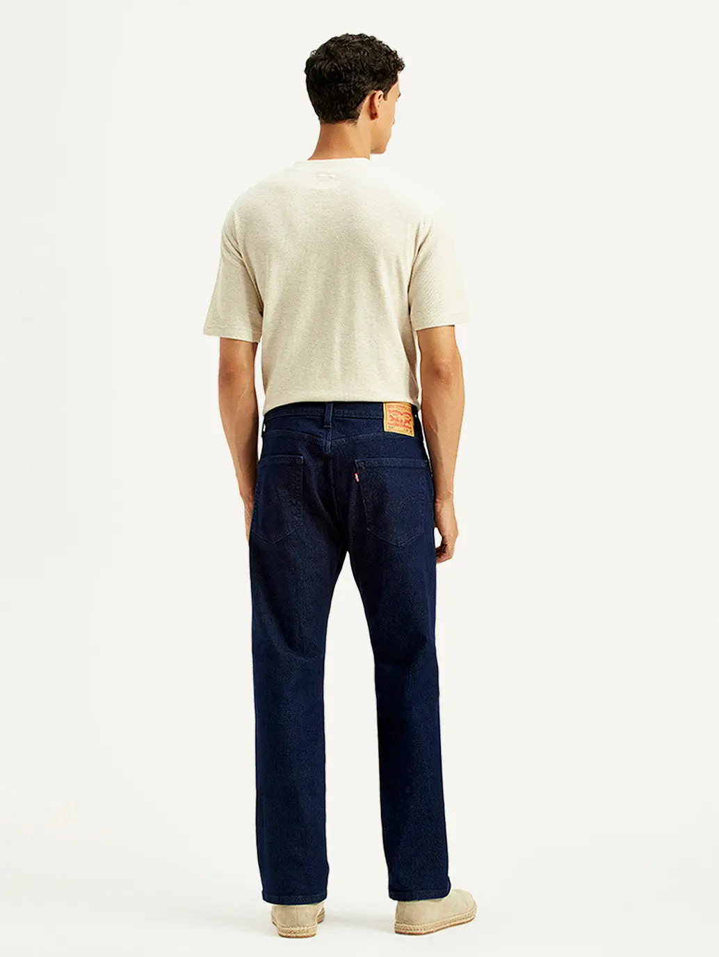 Men's 505 Navy Blue Straight Fit Mid Rise Jeans 3
