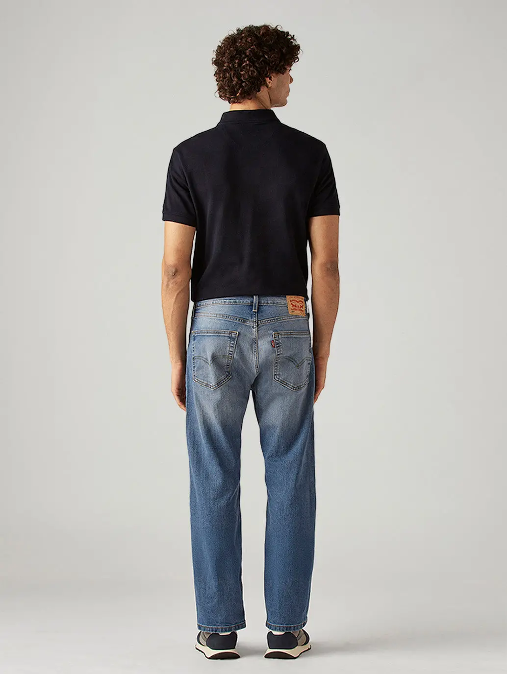 Men's 505 Blue Straight Fit Mid Rise Jeans 3