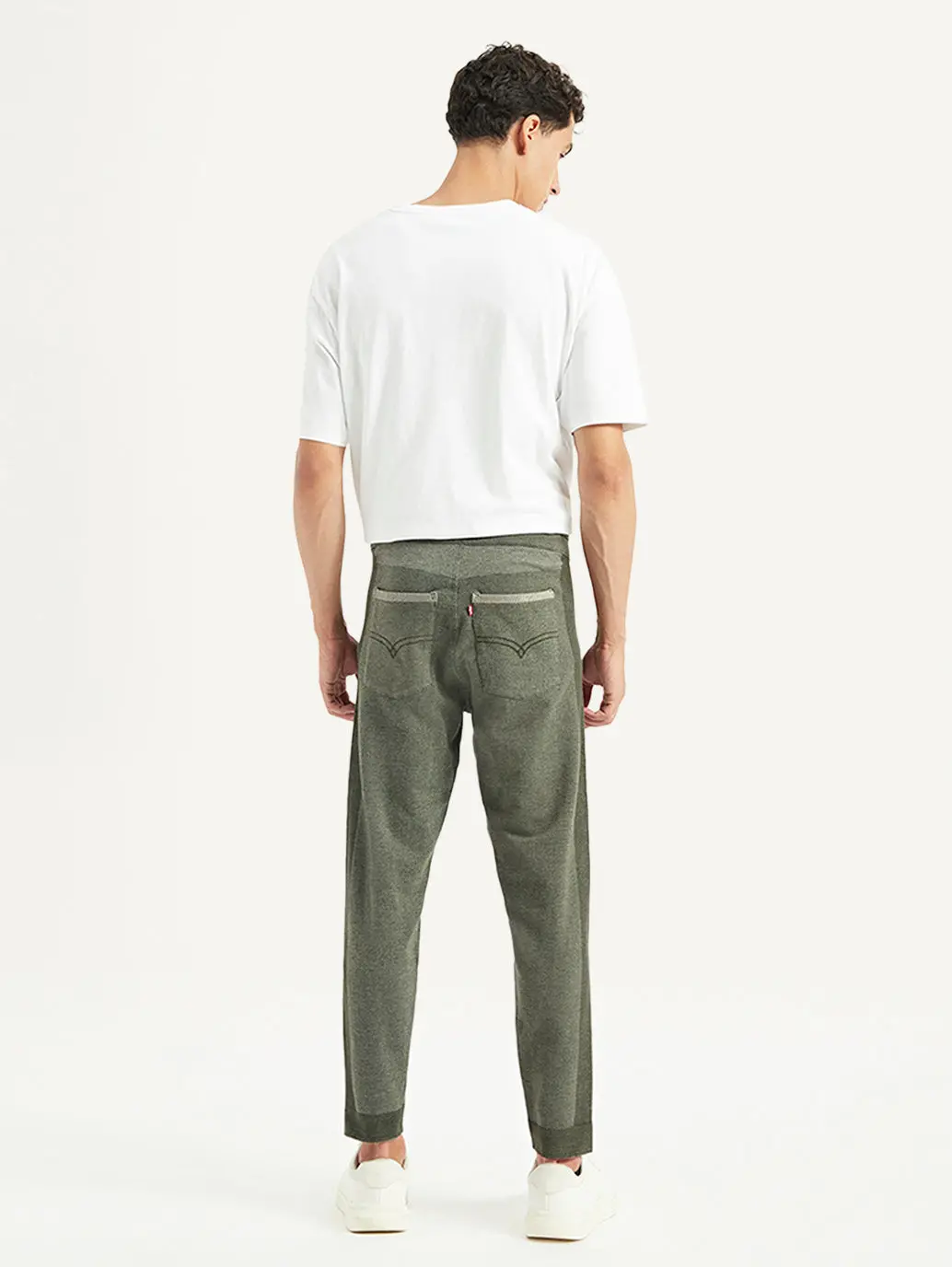 Men's Olive Regular Fit Trousers 3