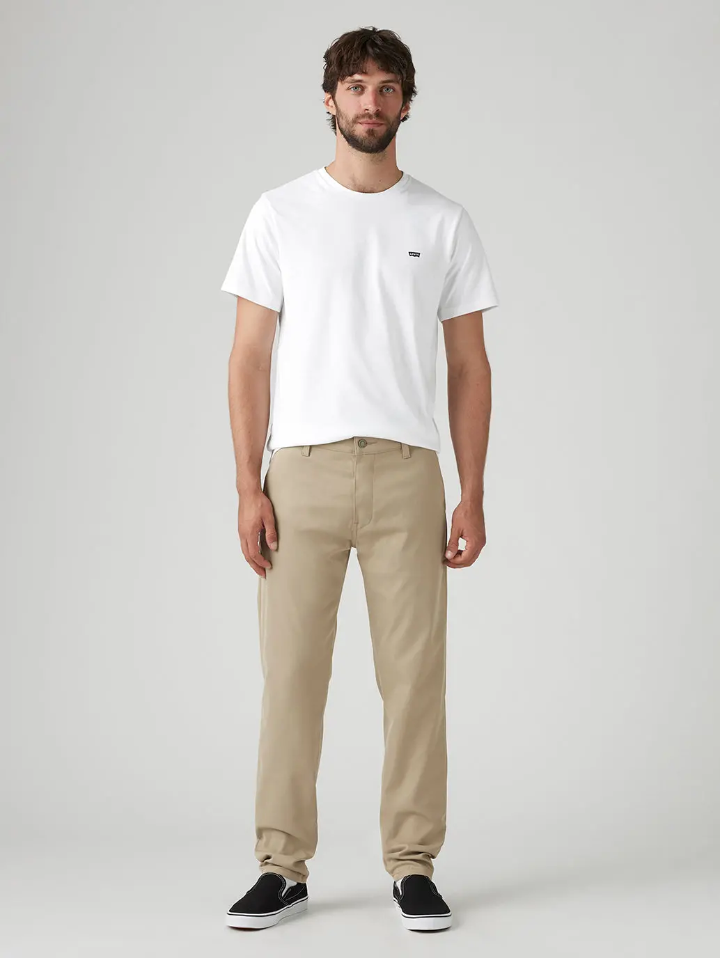 Men's Beige Regular Fit Tech Pant Chinos 3