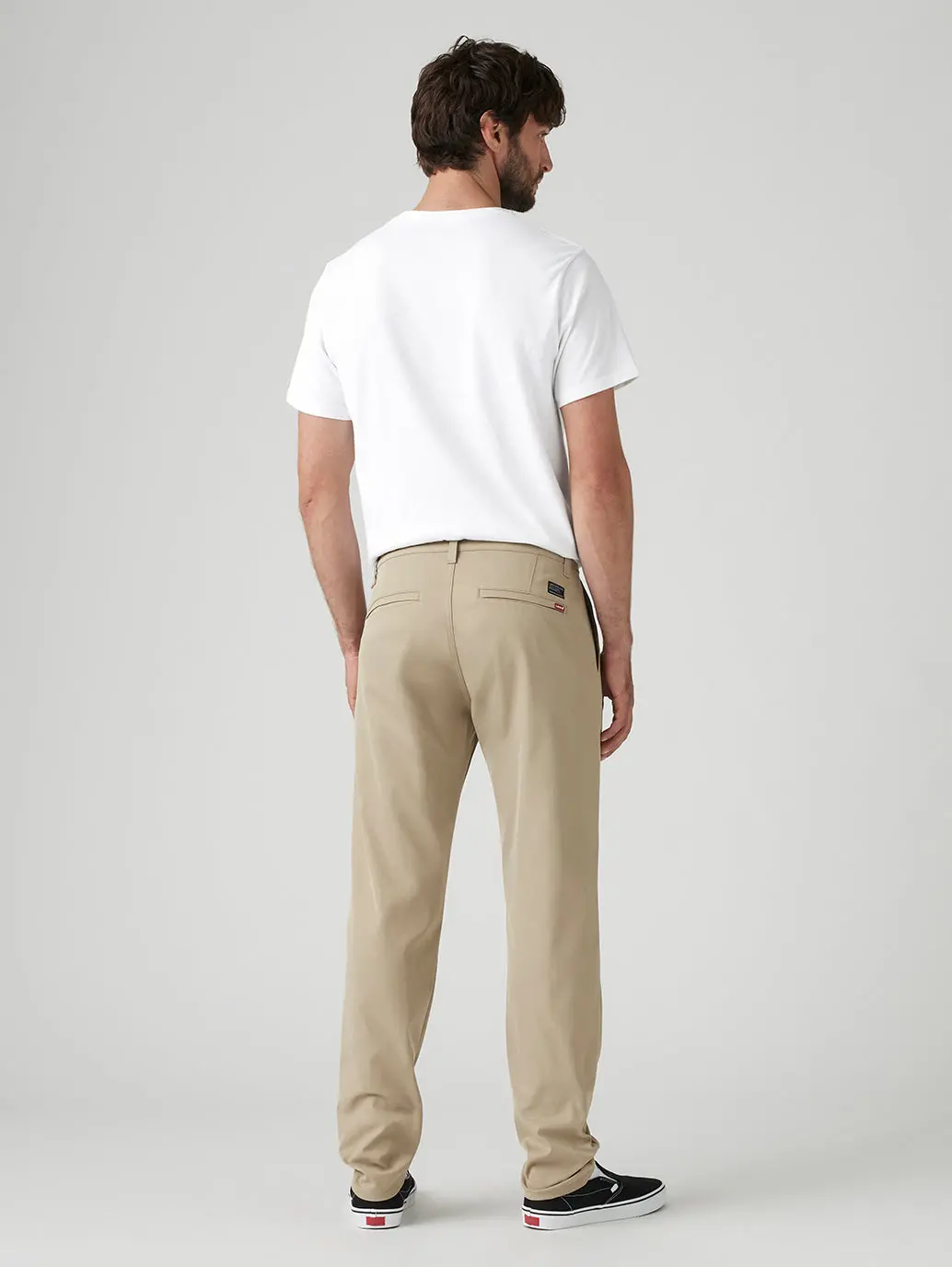 Men's Beige Regular Fit Tech Pant Chinos 5
